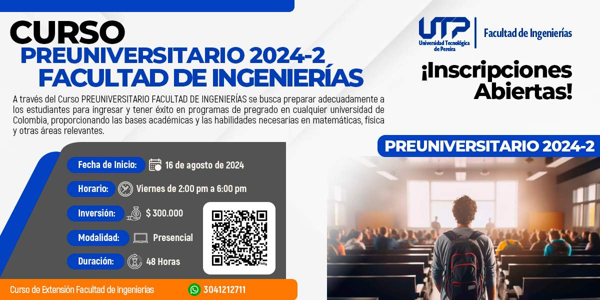 CURSO PREUNIVERSITARIO FACULTAD DE INGENIERIAS 2024-2