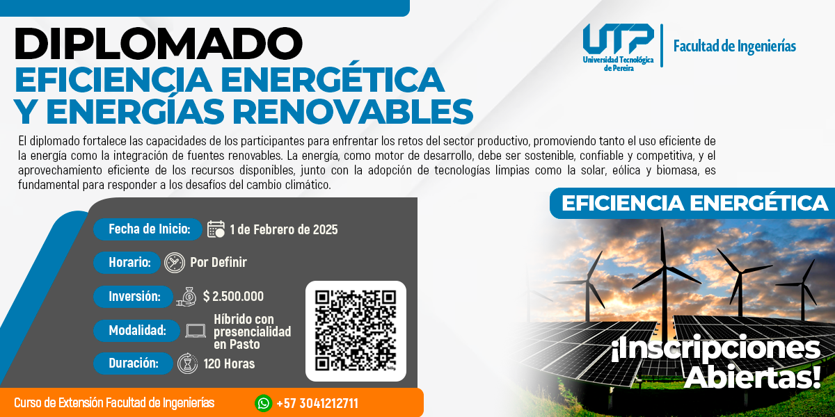 DIPLOMADO EN EFICIENCIA ENERGÉTICA Y ENERGÍAS RENOVABLES